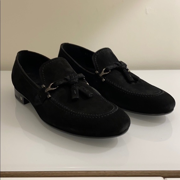 Mens Louis Vuitton Black Suede Tassel 